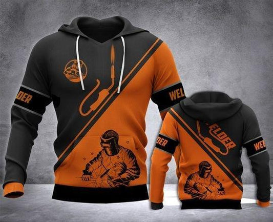 Welder Yelling all over Unisex 3D Hoodie All Over Printed Shirts