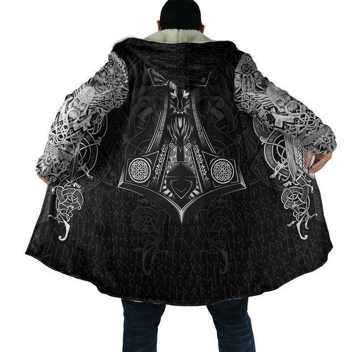 Vikings - Odin Tatoo Style - Amaze Style™-ALL OVER PRINT HOODIES