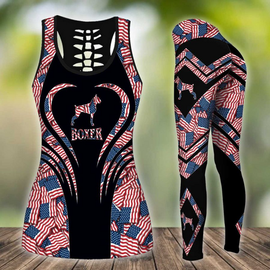 Boxer Dog Combo Legging + Tank by SUN SU190601