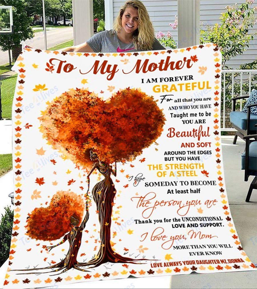Custom Blanket To My Mother -Best Gift For Mom Mother -Sherpa Blanket TA