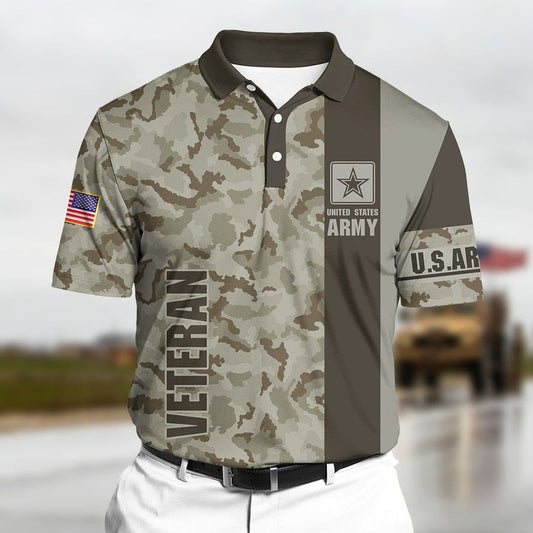 Premium Unique Veteran Polo Ultra Soft and Comfort Shirt For Man