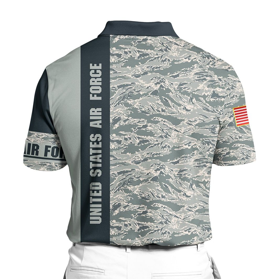 Premium Unique US Army Veteran Polo All Over Printed Shirt For Man