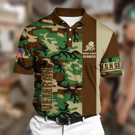 Premium Unique Veteran Polo Ultra Soft and Comfort Shirt For Man