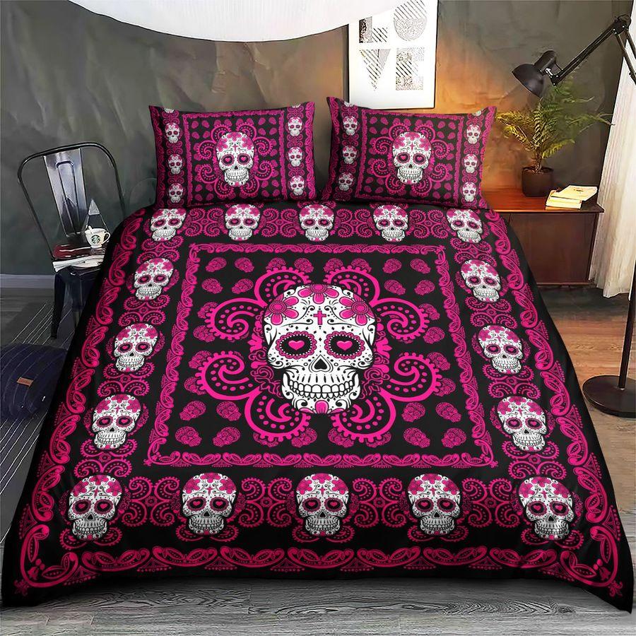 Sugar Skull Pink Pattern Premium Bedding Set 15072106.CTN