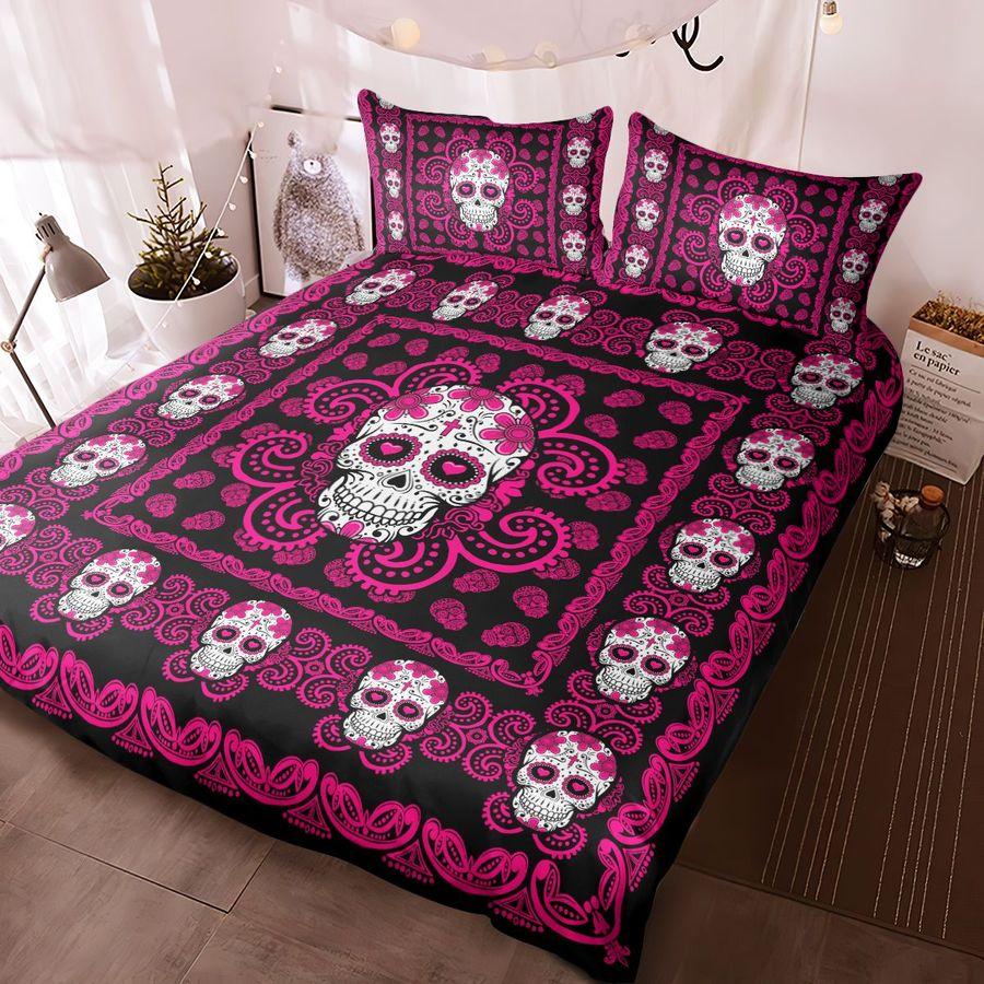 Sugar Skull Pink Pattern Premium Bedding Set 15072106.CTN