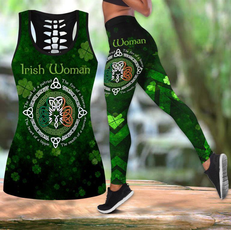St.Patrick Irish Combo Hollow Tank Top And Legging  Outfit