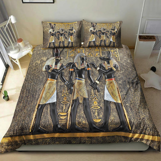 Ancient Egypt Horus Anubis Bedding Set