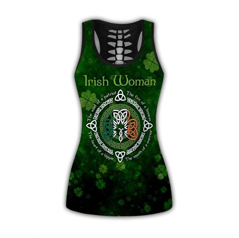 St.Patrick Irish Combo Hollow Tank Top And Legging  Outfit