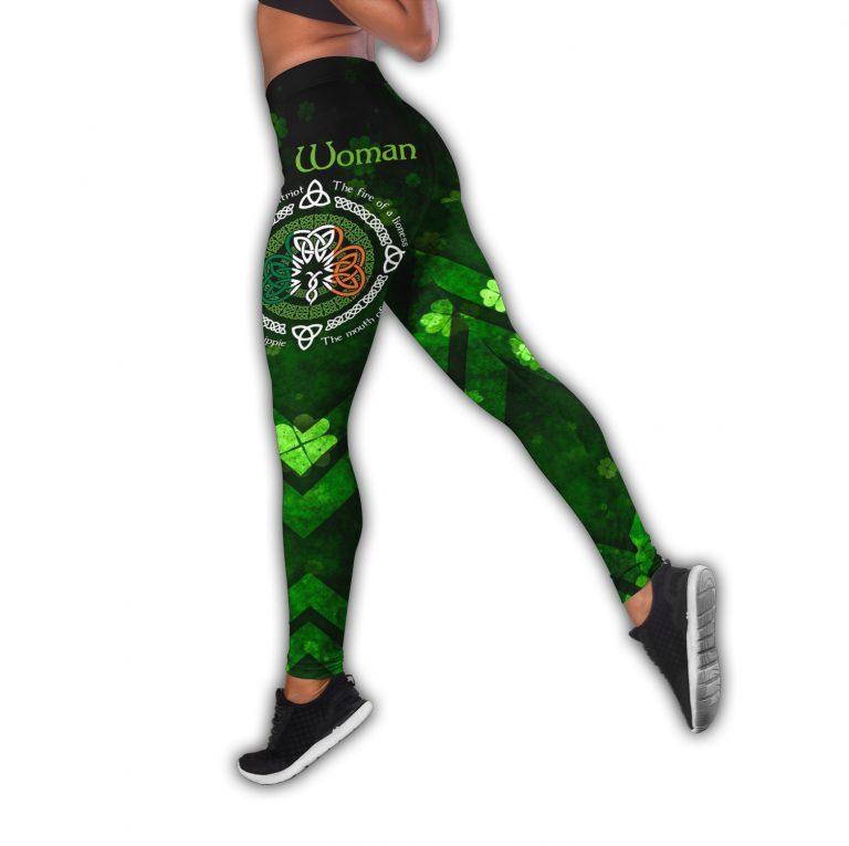 St.Patrick Irish Combo Hollow Tank Top And Legging  Outfit