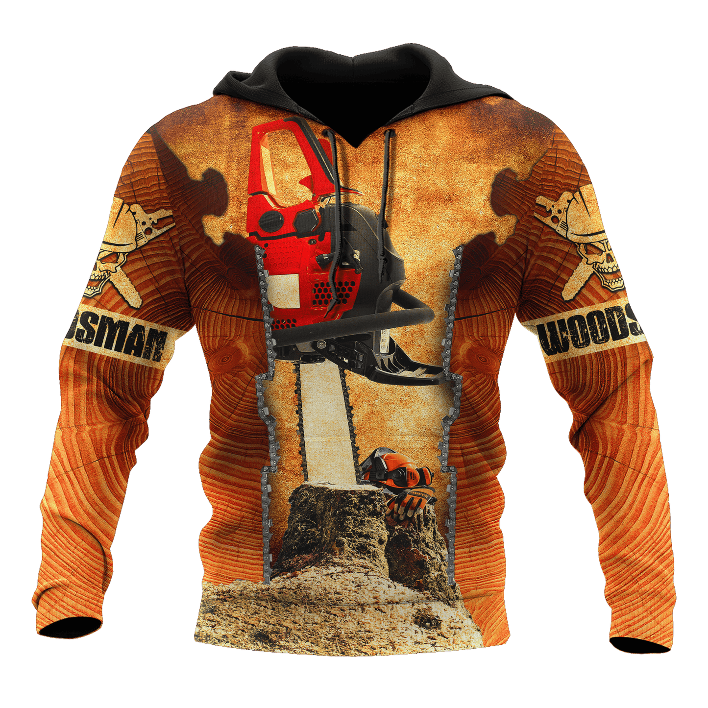 All Over Printed Woodsman Hoodie MEI09152001-MEI