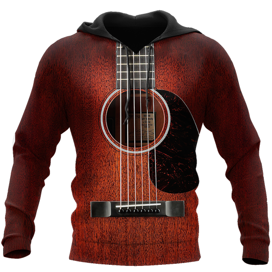 Wood Guitar 3D All Over Printes