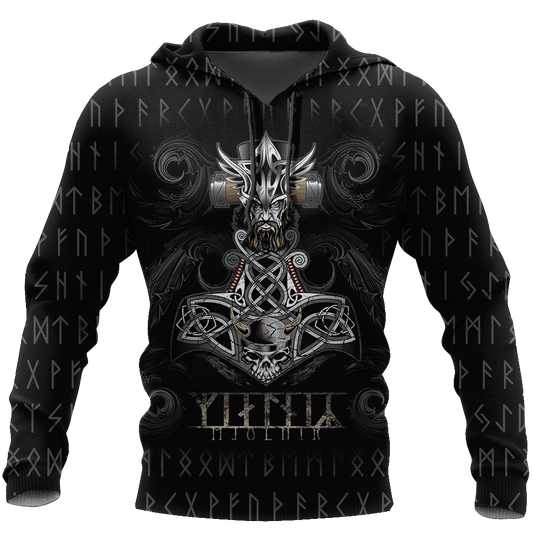 Viking Hoodie Mjolnir - Amaze Style™-Apparel