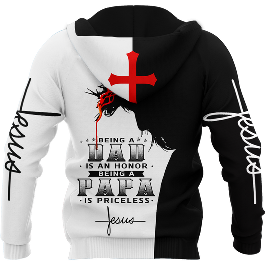 Being a Dad is an Honor Being a Papa is Priceless All Over Printed Shirt