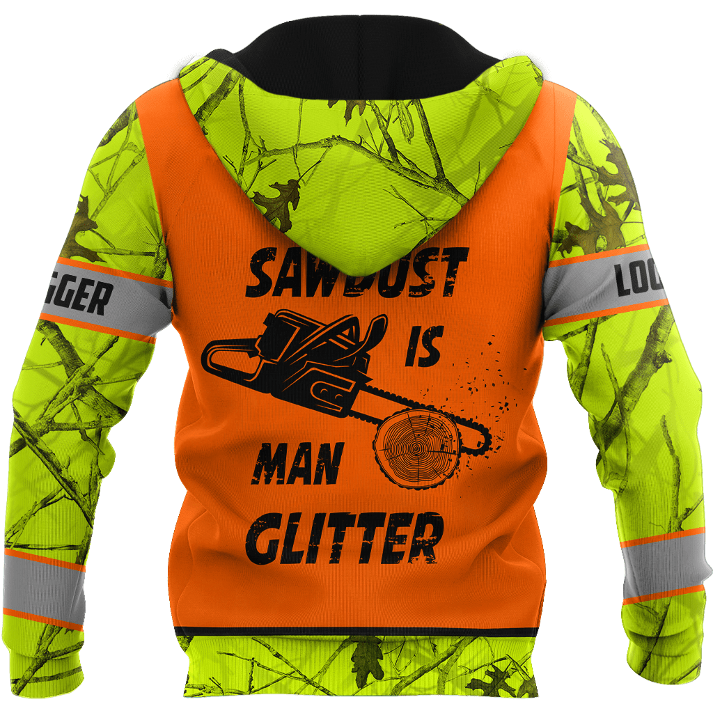 3D Chainsaw Logger Quotes Custom Name Unisex Shirts