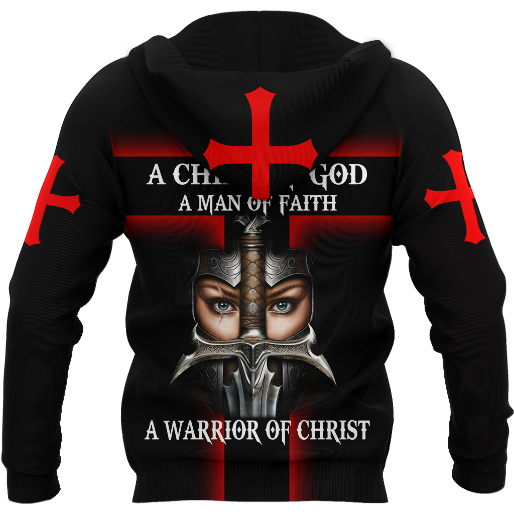 A CHILD OF GOD A WOMAN OF FAITH A WARRIOR OF CHRIST JESUS ALL OVER PRINTED SHIRTS - Amaze Style™-Apparel
