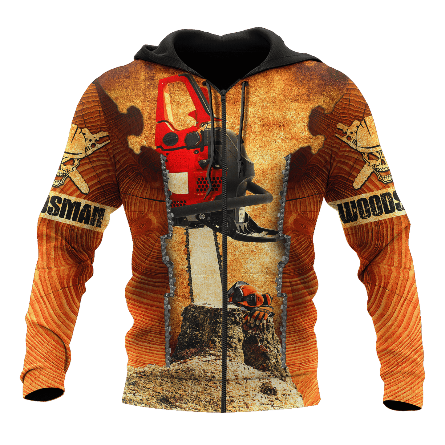 All Over Printed Woodsman Hoodie MEI09152001-MEI