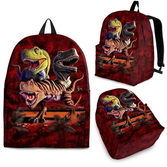 Backpack - T-Rex Collage - Amaze Style™-