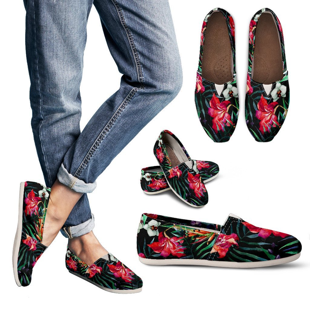 Women's Casual Dark Floral-Amaze Style™-Women's Casual Shoes - Women's Casual Dark Floral-US6 (EU36)-Vibe Cosy™