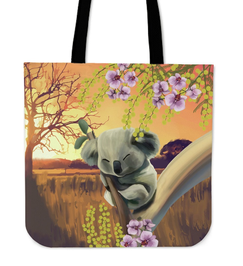 Australia Tote Bags - Koala and Mimosa H5 - Amaze Style™-TOTE BAGS