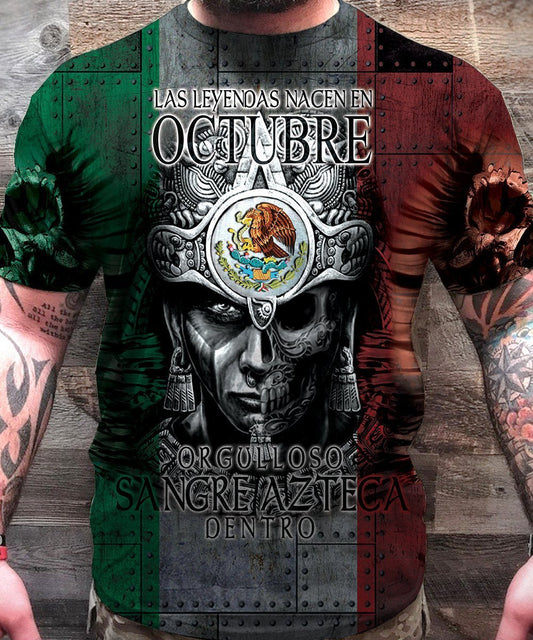 3D All Over Aztec Warrior Mexican 10 Hoodie - Amaze Style™-Apparel