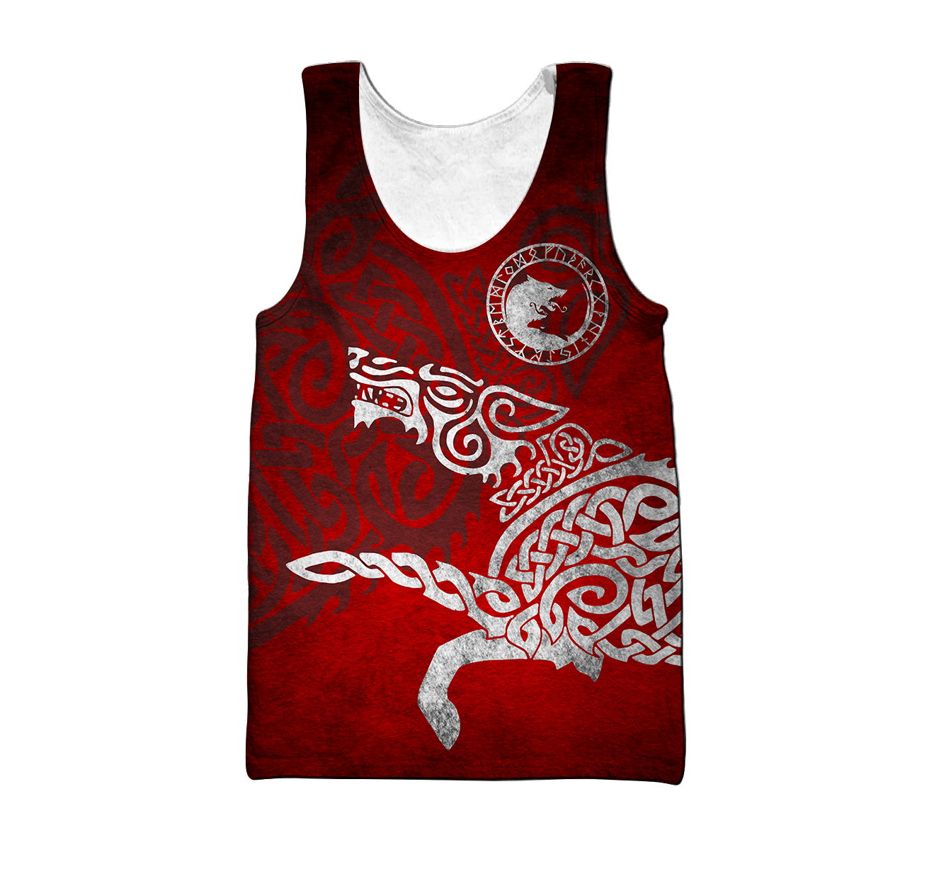 Tatoo Wolf R-W Over Printed Hoodie