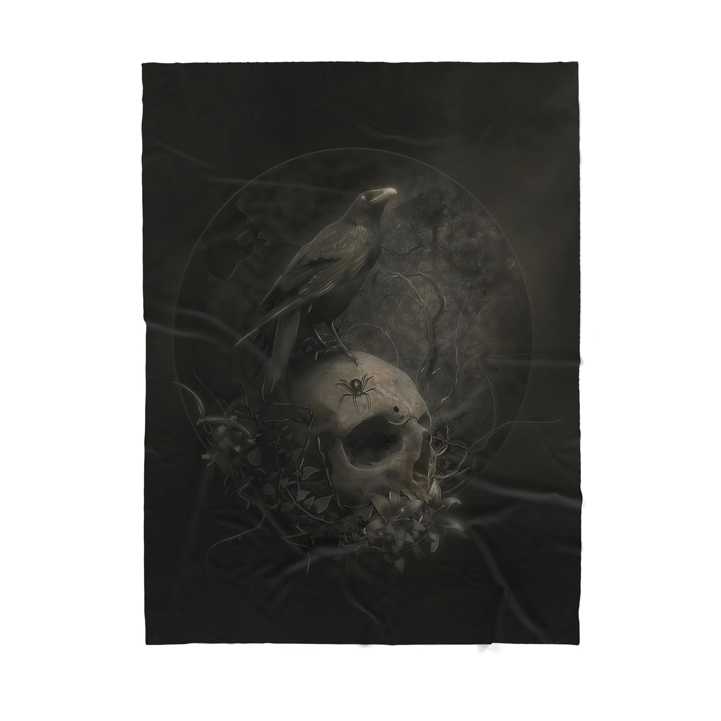 Infinite Store 3D Printed Skull Sherpa Blanket PL