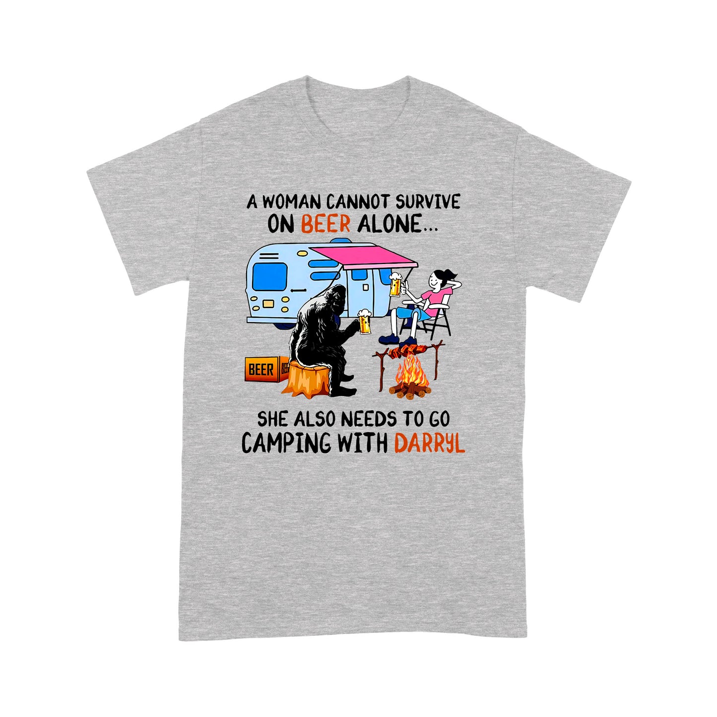 Camping with Darryl Funny Quotes T-shirt DL