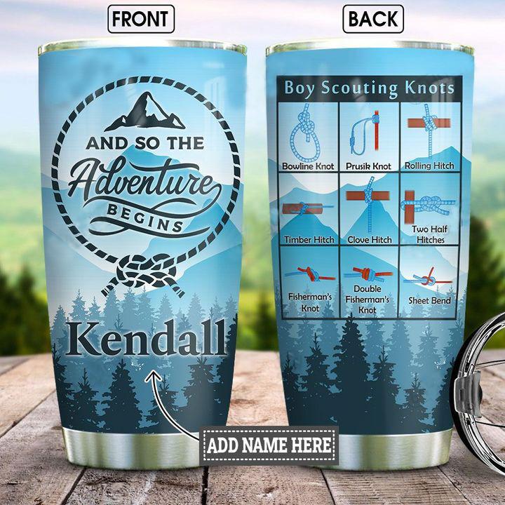 Personalized Name Camping Stainless Steel Tumbler