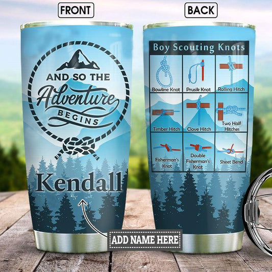 Personalized Name Camping Stainless Steel Tumbler