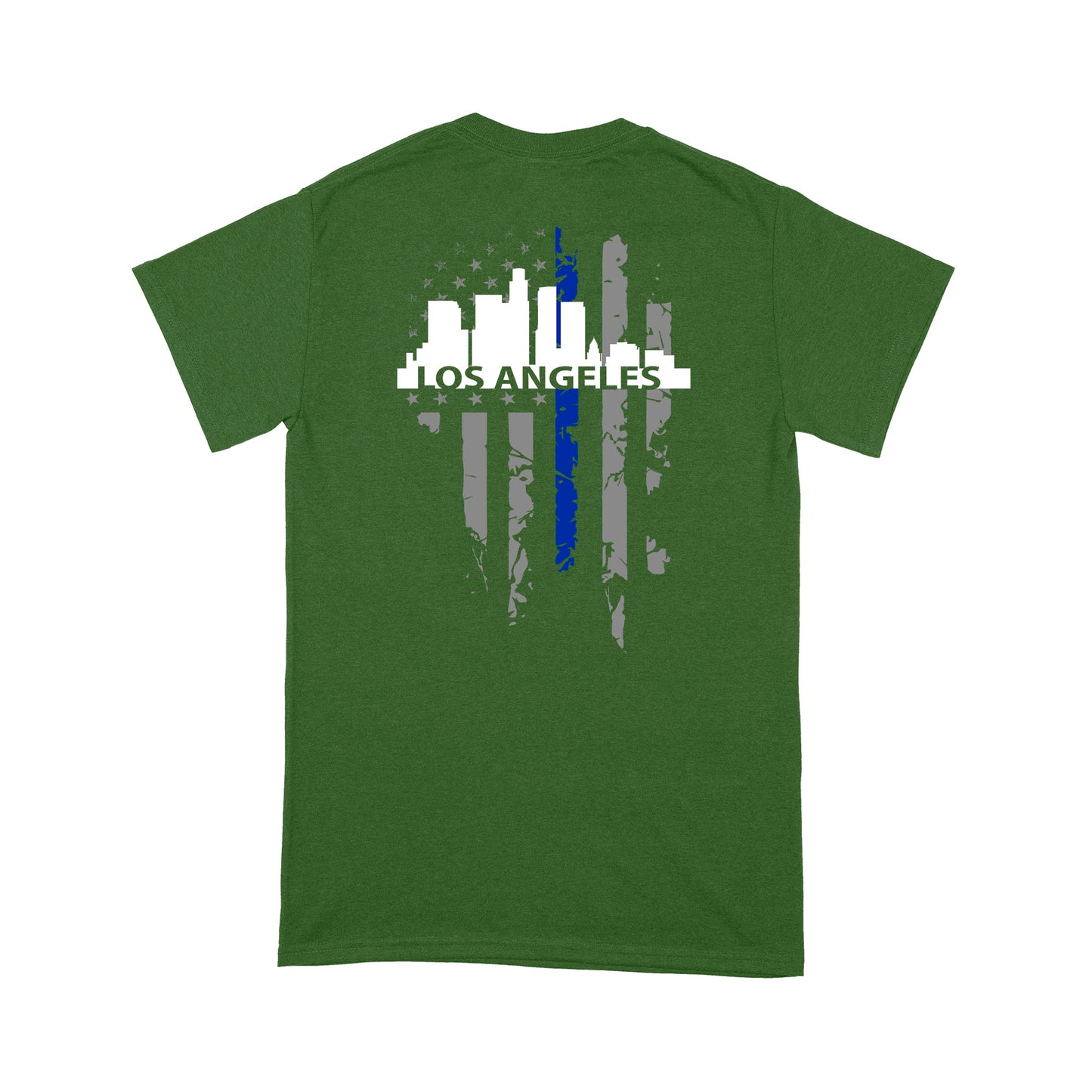 Thin Blue Line T-shirt Special Gift For Policeman Los Angeles Shirt