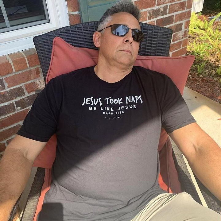 Jesus took naps, be like Jesus, Mark 4:38 - Premium Unisex Shirt