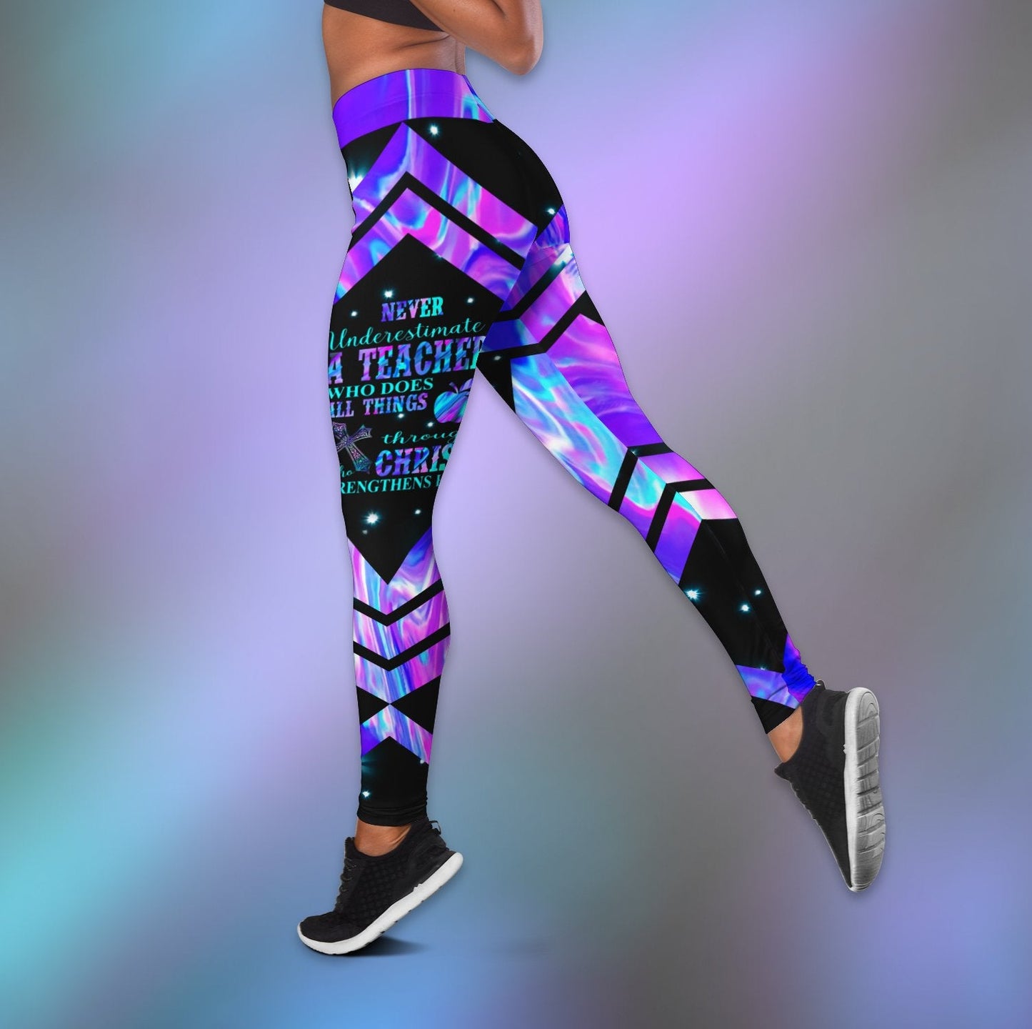 Teacher - Never Undersetimate A Teacher Combo Outfit For Women HHT2008201-LAM