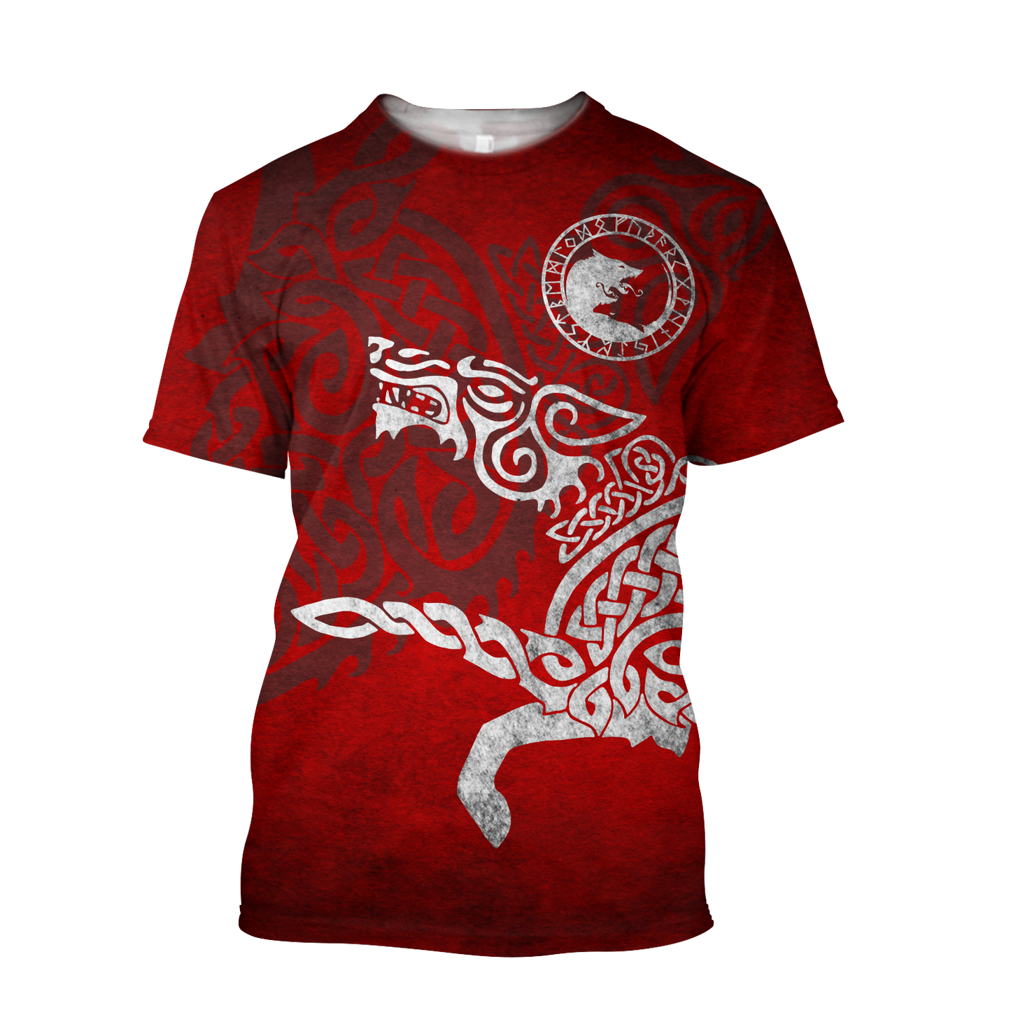 Tatoo Wolf R-W Over Printed Hoodie