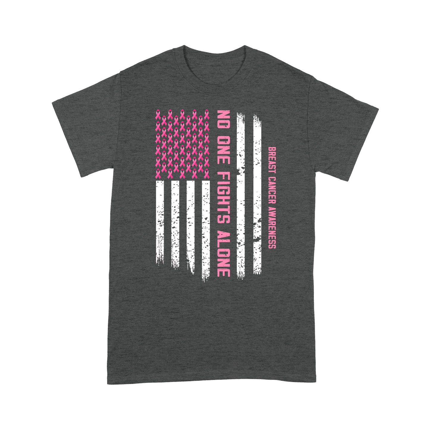 Breast Cancer Awareness No One Fights Alone Classic T-Shirt