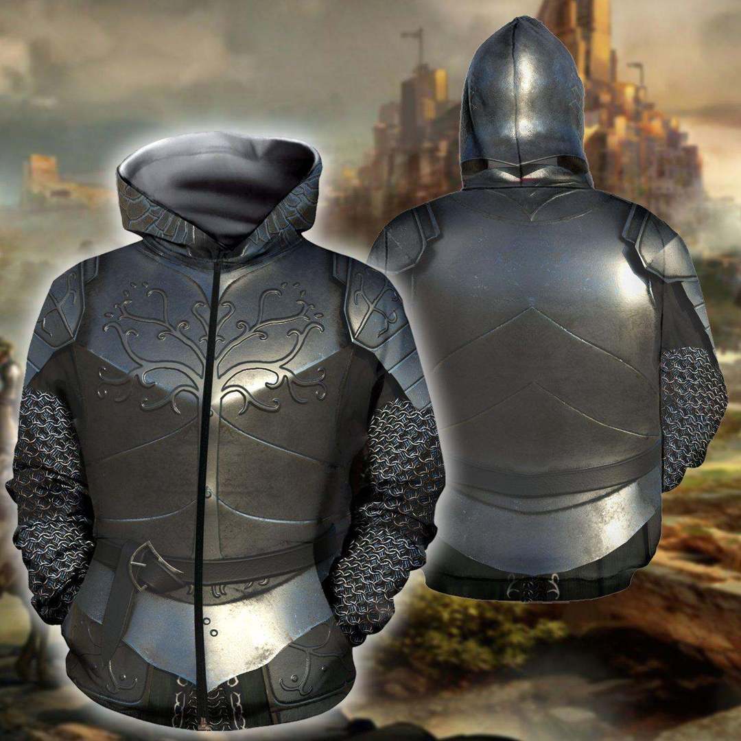 3D ALL OVER PRINTED Chainmail KNIGHT MEDIEVAL ARMOR TOPS MP797 - Amaze Style™-Apparel