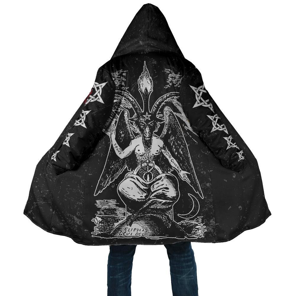 The Baphomet Hooded Coat MP853 - Amaze Style™-Apparel