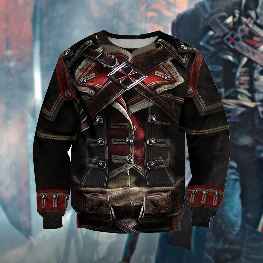 3D All Over Printed Assassin Knights Templar Tops - Amaze Style™-Apparel