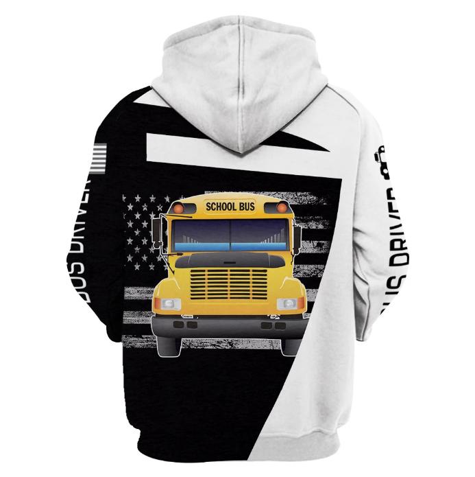 Bus Driver School Bus US American 3D Hoodie MP891 - Amaze Style™-Apparel