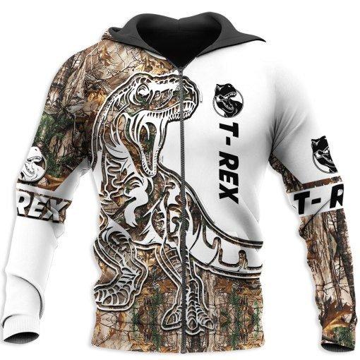 TYRANNOSAURUS REX CAMO 3D ALL OVER PRINTED SHIRTS MP901 - Amaze Style™-Apparel