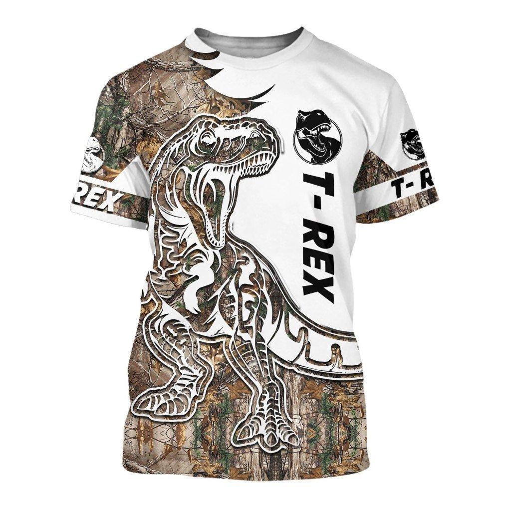 TYRANNOSAURUS REX CAMO 3D ALL OVER PRINTED SHIRTS MP901 - Amaze Style™-Apparel