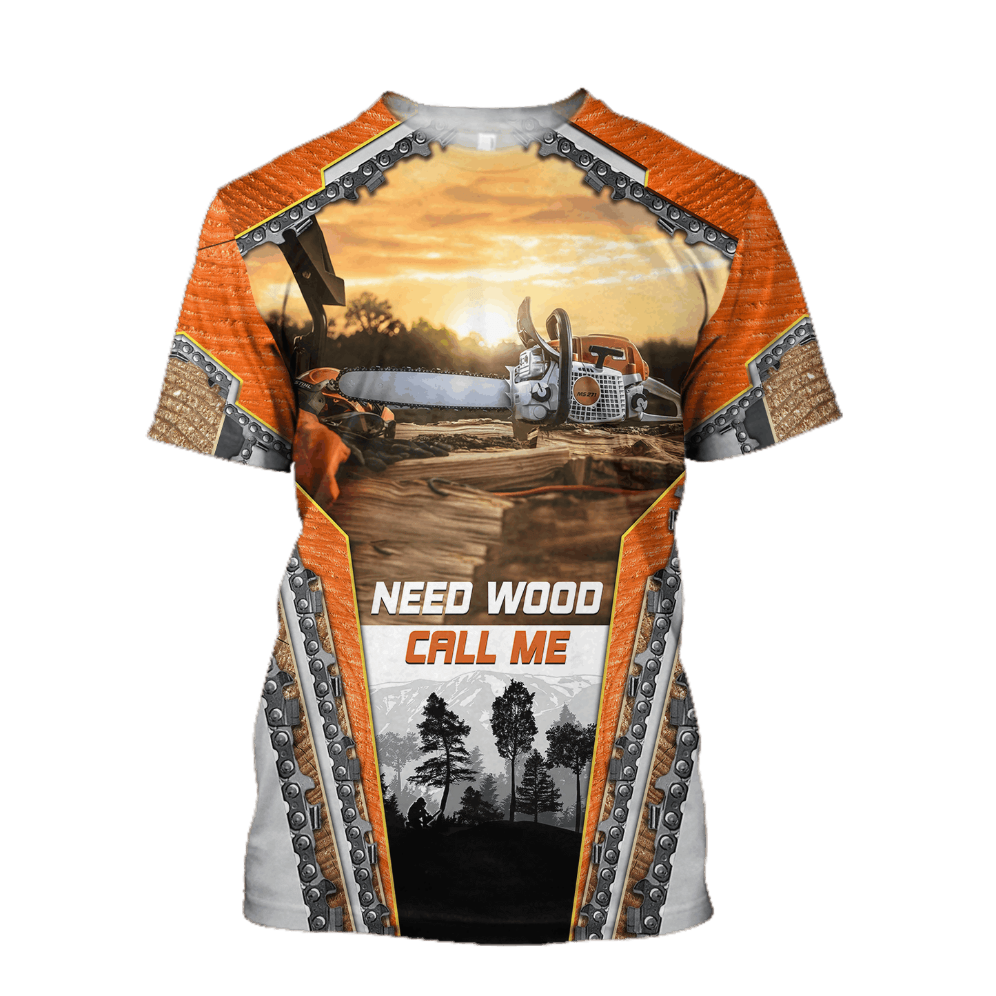 BEAUTIFUL CHAINSAW ART 3D ALL OVER PRINTED SHIRTS AZ281101 - Amaze Style™-Apparel