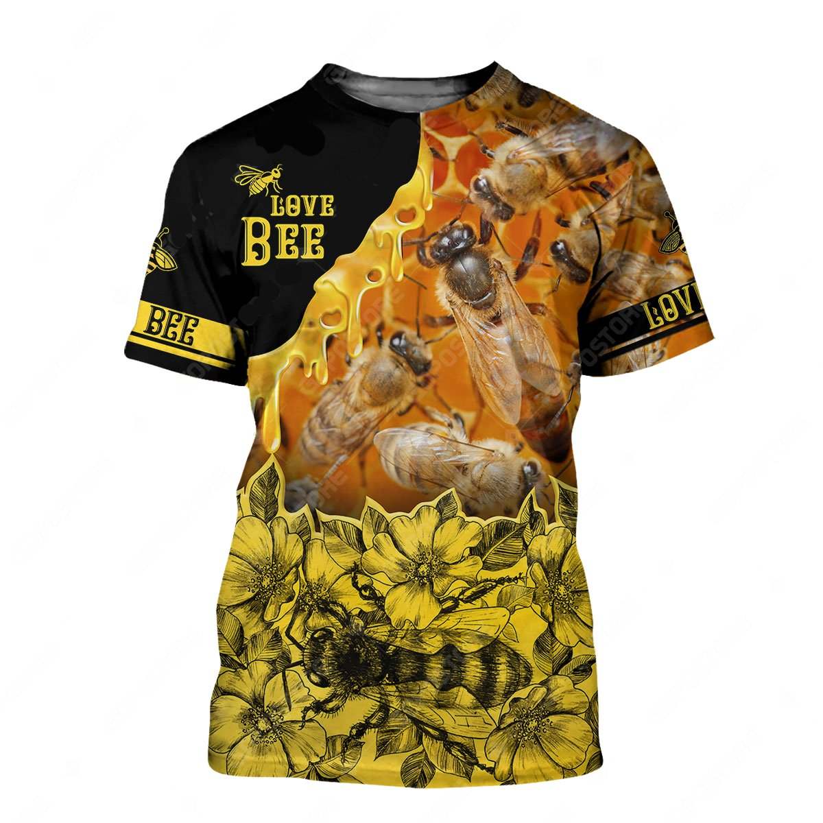 Beautiful Bee Art 3D All Over Printed Shirts For Men And Women MP942 - Amaze Style™-Apparel