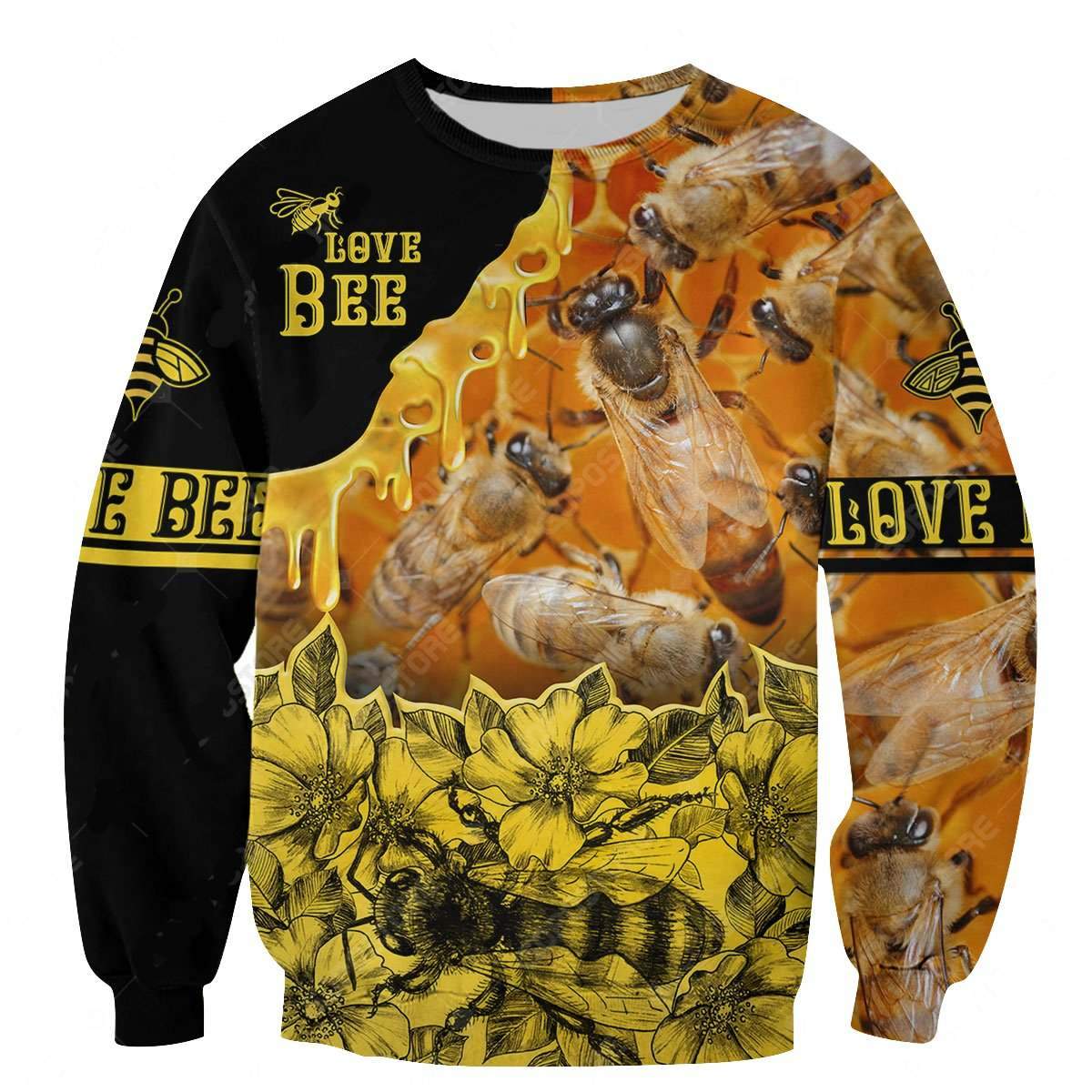 Beautiful Bee Art 3D All Over Printed Shirts For Men And Women MP942 - Amaze Style™-Apparel