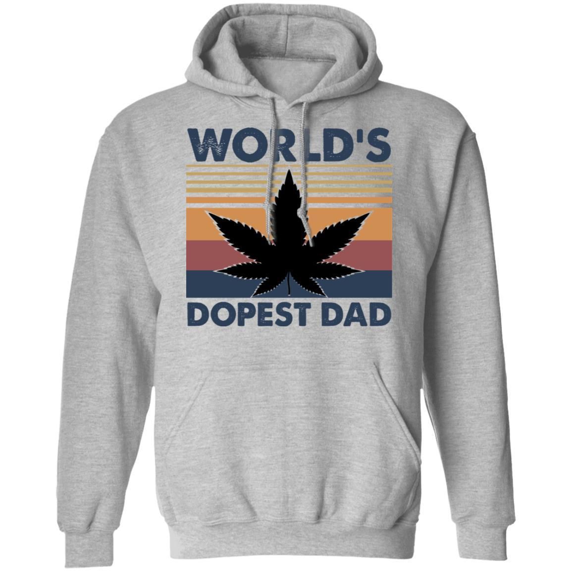 World's Dopest Dad Weed Marijuana Cannabis Funny Shirts