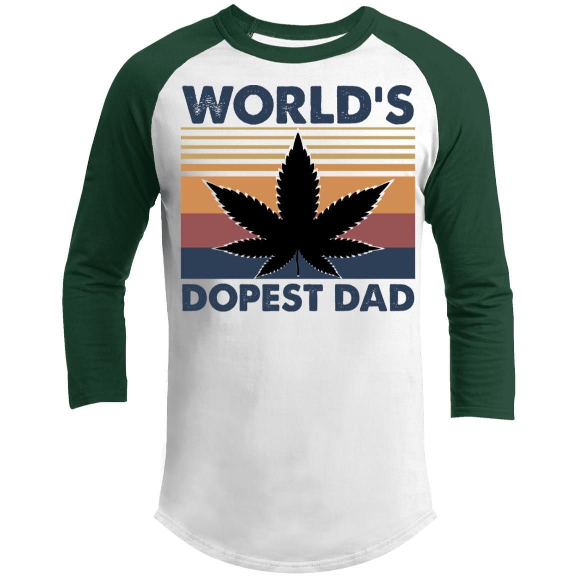 World's Dopest Dad Weed Marijuana Cannabis Funny Shirts