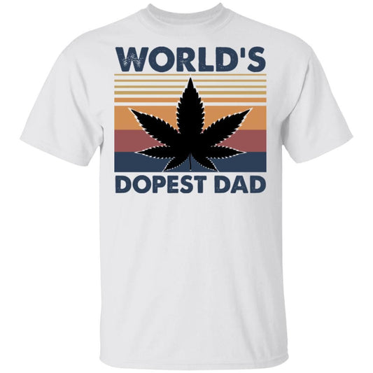 World's Dopest Dad Weed Marijuana Cannabis Funny Shirts