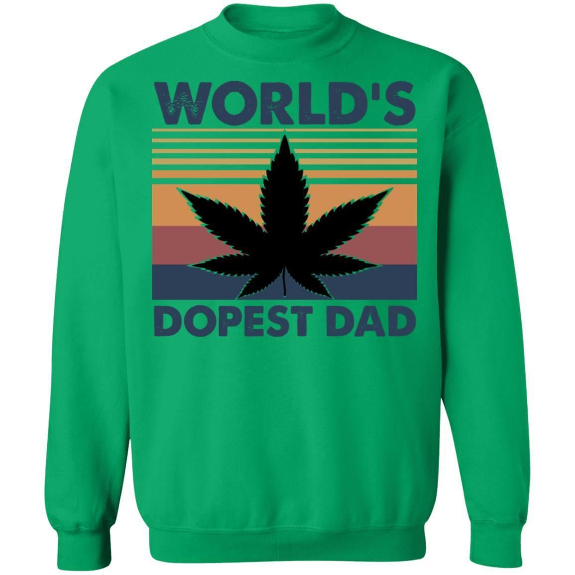 World's Dopest Dad Weed Marijuana Cannabis Funny Shirts