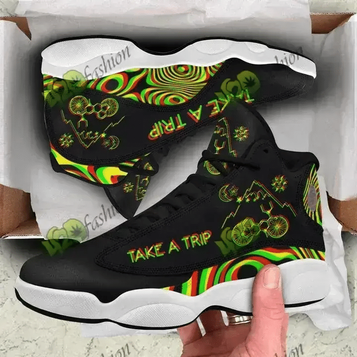 WEED AIR JORDAN 13 SNEAKERS JD13 XIII SHOES 18092101.CXT