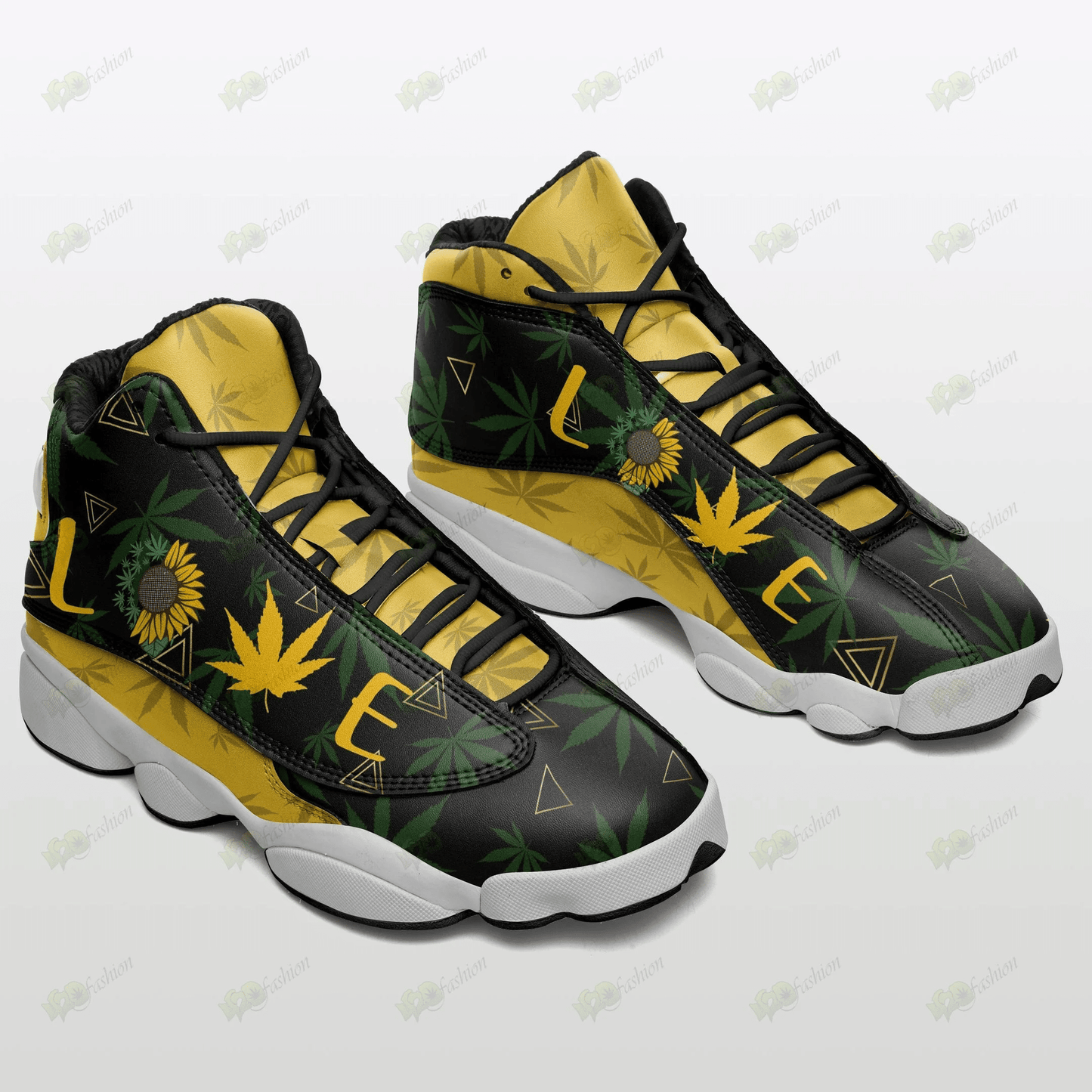 WEED AIR JORDAN 13 SNEAKERS JD13 XIII SHOES 18092115.CXT