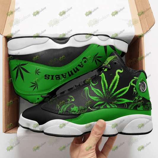 WEED AIR JORDAN 13 SNEAKERS JD13 XIII SHOES 18092105.CXT